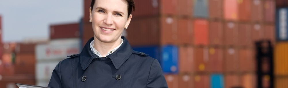 lady with file