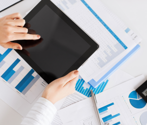 tablet and charts